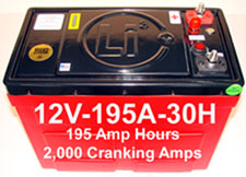 lightweight, powerful lithium-ion batteries last up to 20 years!