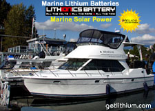 Lithium-ion replacement battery for yachts, sailboats, cabin cruisers, ski boats, bass boats and personal watercraft